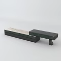 Modern TV Stand With Two Tier Design Dark And Light Top And Drawer Storage