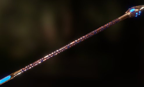 Crystal's Staff 3d model