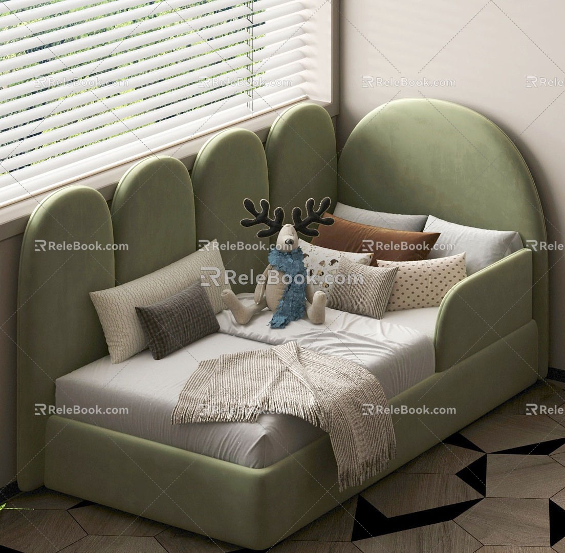 Modern Children's Bed 3d model