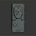 Six Wheeled Armored Military Tank with Turret and Weapon System Design