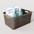 Laundry Detergent Packs In Metal Mesh Basket For Daily Washing Needs