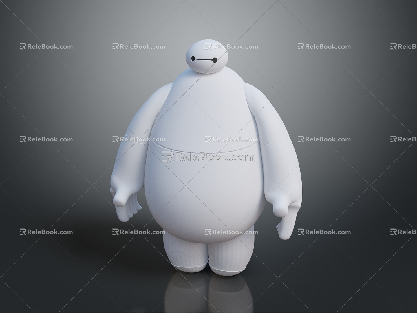 Cartoon Doll Big White Cartoon Toy Doll Toy Virtual Character Virtual Character Movie Character 3d model