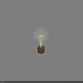 Contemporary Home Furniture Decor Featuring Transparent Glass Light Bulbs
