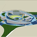 Children's play area SU model 3d model