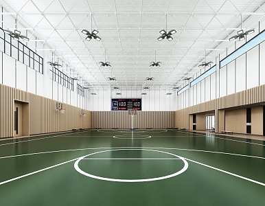 Modern Basketball Gymnasium Indoor Basketball Gymnasium Sports Center Basketball Gymnasium Sports Hall 3d model