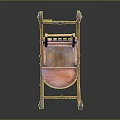 Vintage Wooden Baby Rocking Chair With Classic Design And Rocking Base