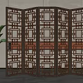 Screen partition 3d model