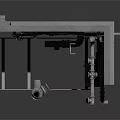 Industrial Equipment With Metal Structure Pipes Valves Ladder And Control Panel