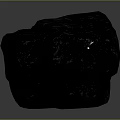 space rock meteorite volcanic rock block rock block rock specimen boulder 3d model