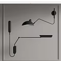 Modern Black Wall Lamp With Sleek Adjustable Arm And Contemporary Wall Mounted Design