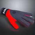Black and Red Breathable Mesh Gloves with Textured Palm for Sports Activities Comfortable Fit