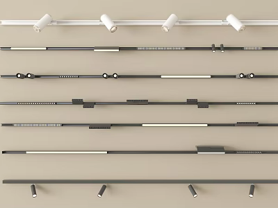 Contemporary Downlights And Spotlights With Various Designs For Home Lighting 3d model