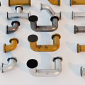 Industrial Equipment Various Metal Parts With Different Shapes And Sizes