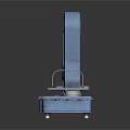 Vintage Blue TISAGHE Scale With Metal Trays And Retro Design