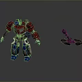 Transformers Gauda Warrior Gauda Mech Warrior Mech Soldier Machine Armor Mechanical Armor 3d model