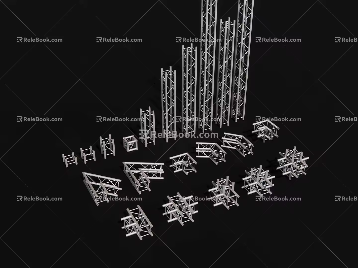 Stage Truss Quick-loading Truss 3d model