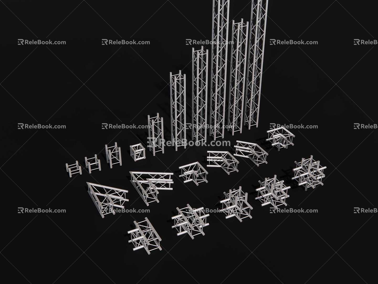 Stage Truss Quick-loading Truss 3d model