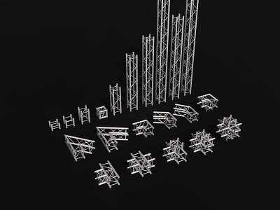 Stage Truss Quick-loading Truss 3d model