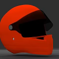 Car Racing Red Helmet Design For Automotive Sports Safety Gear