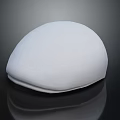 White Stylish Beret Hat Fashion Accessory With Minimalist Design And Comfortable Fit