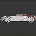 Pink Sports Car With Black White Stripes Sleek Racing Design Shiny Wheels And Number 10