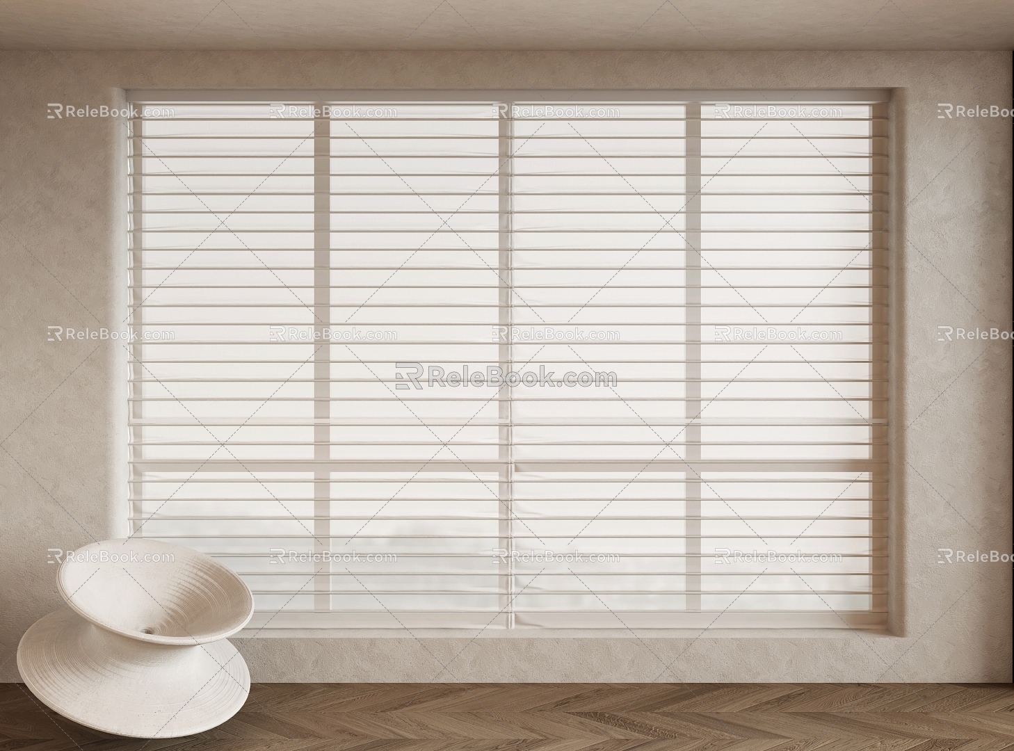 Curtain Vertical Curtain Dream Curtain Shangri-La Curtain 3d model