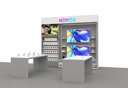 Mobile Phone Store Experience Table Computer Digital Accessories Cabinet Fashion Cabinet Display Cabinet Shelf TV Cabinet Huawei Apple Glory Mobile VR Game 3d model