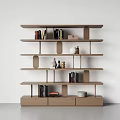 Modern Storage Rack Bookshelf Decorative Rack Storage Rack 3d model