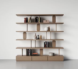 Modern Storage Rack Bookshelf Decorative Rack Storage Rack 3d model