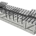 Modern gallery structure 3d model