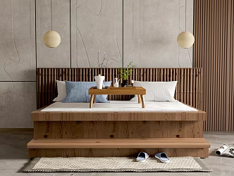 Double bed 3d model