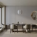 Modern table combination 3d model