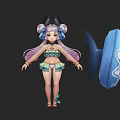 Multiple Game and Movie Characters With Elaborate Costumes Unique Accessories and Props