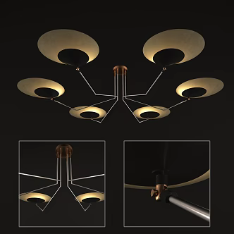 Post-modern chandelier 3d model