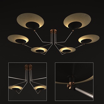 Post-modern chandelier 3d model