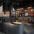 INDUSTRIAL LOFT Cafe 3d model