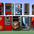 Modern vending machine beverage machine 3d model