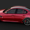 Red High Performance Sports Car With Aggressive Styling And Black Alloy Wheels
