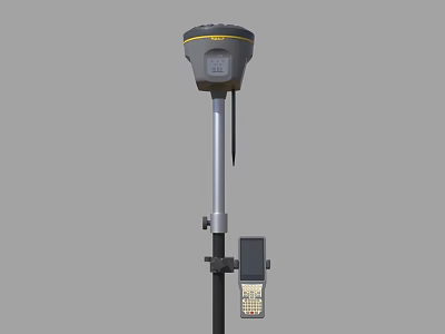 Modern Road Infrastructure Monitoring Device With GPS Receiver And Roadside Control Panel 3d model