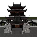Chinese ancient building 3d model