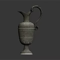 Chinese-style hip flask Cultural relic hip flask Antique hip flask Ancient hip flask 3d model