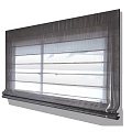 Modern Roman Blinds Window Treatment With Light Filtering Fabric And Modern Home Decor Design
