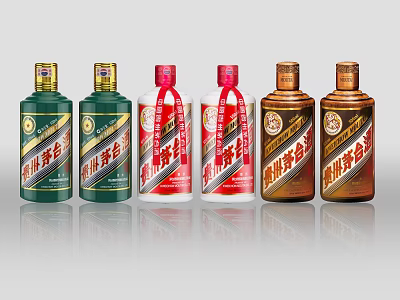 Famous Liquor Top Ten Famous Liquor Moutai Glass Bottle White Wine Bottle Wine Bottle Liquor Bottle Packaging 3d model