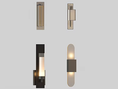 Modern Wall Lights With Sleek Designs And Various Styles For Home Decor 3d model