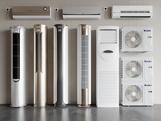 Modern air conditioner 3d model