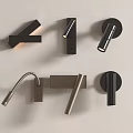 Modern Spotlight Overmount Reading Lamp Metal Wall Lamp 3d model
