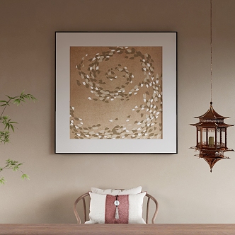 New Chinese Decorative Painting 3d model