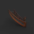 Elegant Wooden Staircase With Decorative Design And Ornate Railings Details
