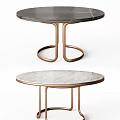 Light Luxury Minotti Dining Table 3d model