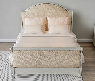 European-style Single Bed European-style Fabric Bed American-style Fabric Bed American-style Single Bed 3d model
